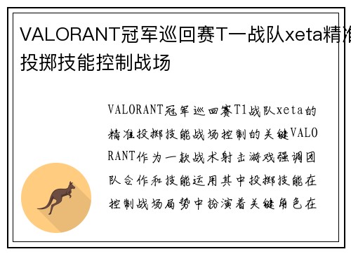 VALORANT冠军巡回赛T一战队xeta精准投掷技能控制战场